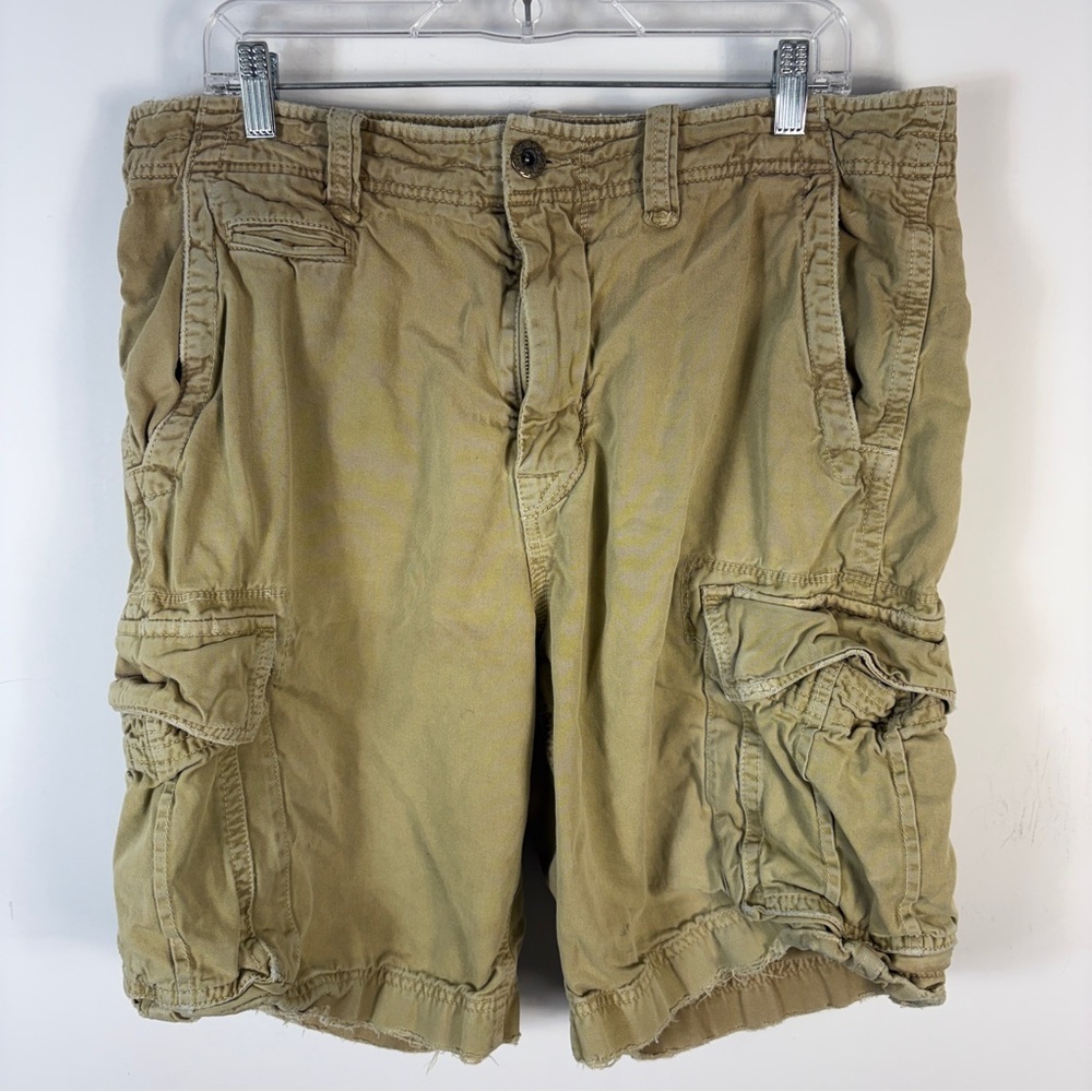 ❤️ American Eagle Men's Cargo Shorts Size 36 Tan Khaki Utility Gorpcore